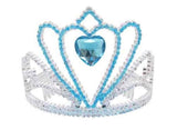 Blue & Silver Tiara with Heart Gem