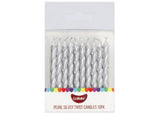 GoBake Twist Candles - Silver 10pk