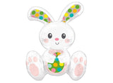 Easter Bunny Sitting Foil Balloon