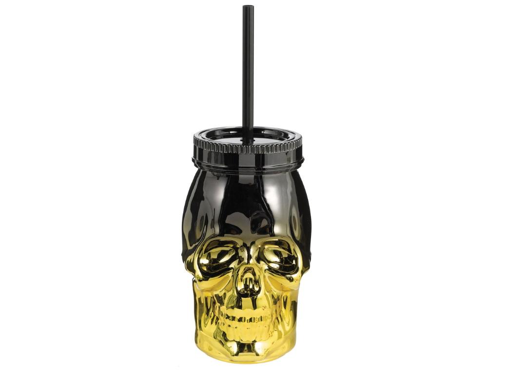 Skull Novelty Cup with Straw