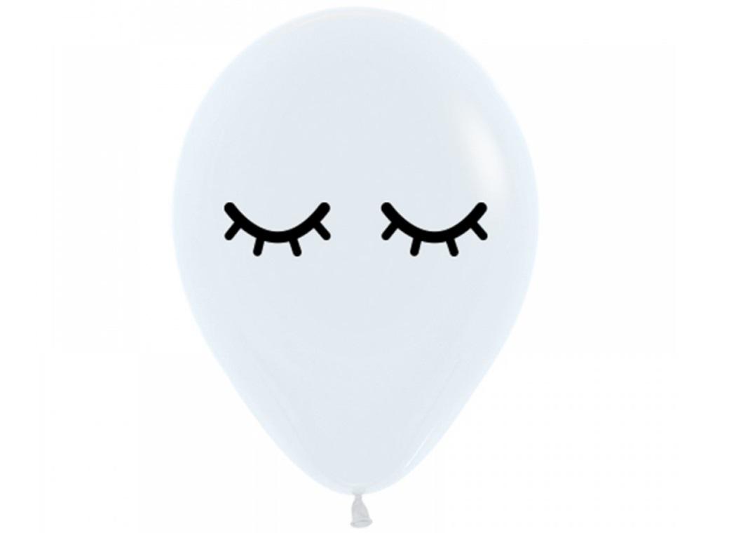 Sleepy Eyes Balloon - Black