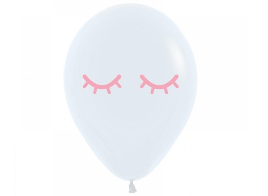 Sleepy Eyes Balloon - Pink