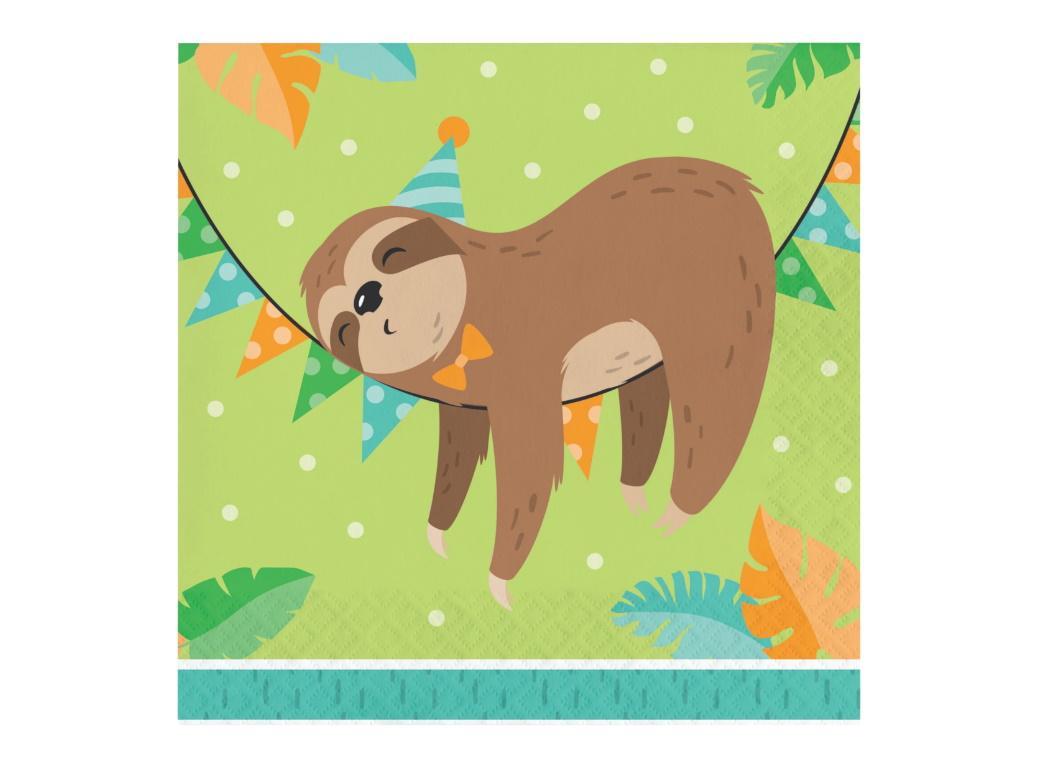 Sloth Party Lunch Napkins 16pk