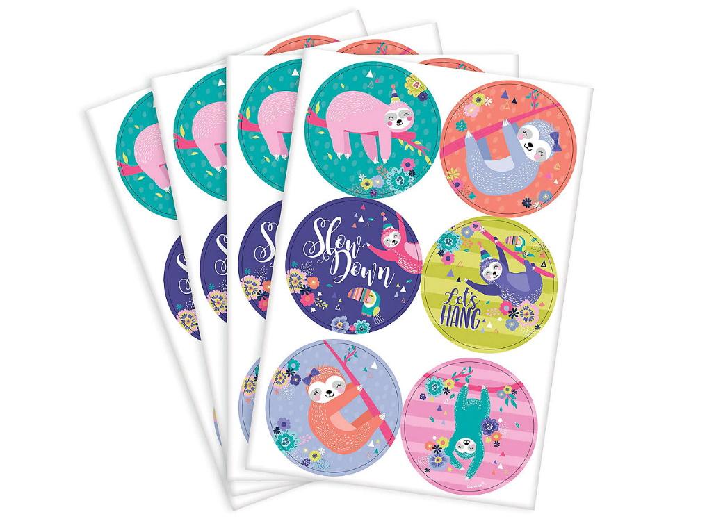 Sloth Stickers 24pk