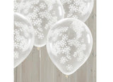 Snowflake Confetti Balloons 5pk