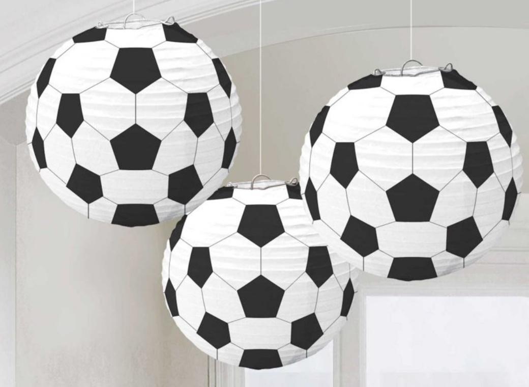 Soccer Fan Paper Lanterns 3pk