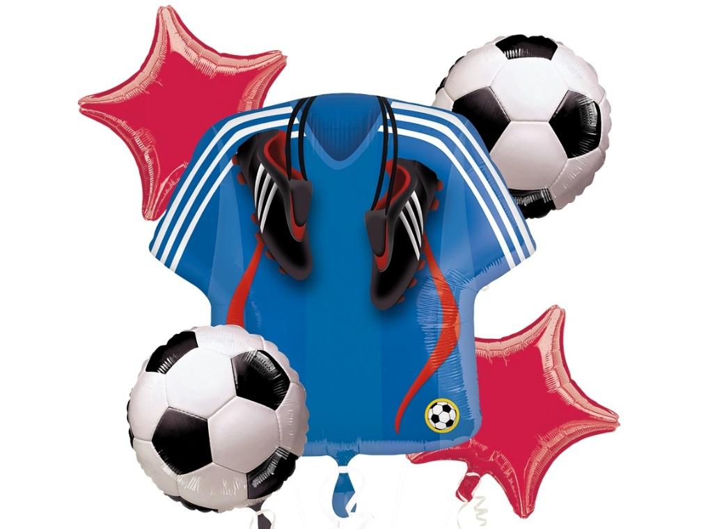 Soccer Player Foil Balloon Bouquet