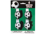 Soccer Whistles - 4pk