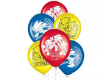 Sonic the Hedgehog Balloons 6pk