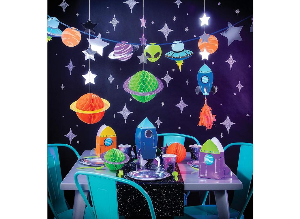 Space Party Hanging Decorations 3pk