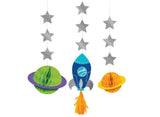 Space Party Hanging Decorations 3pk