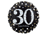 Sparkling 30th Birthday Foil Balloon