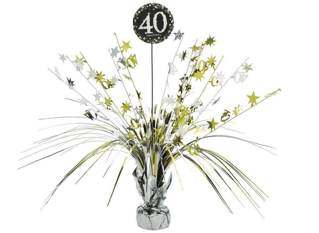 Sparkling 40th Birthday Centrepiece Spray