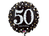 Sparkling 50th Birthday Foil Balloon