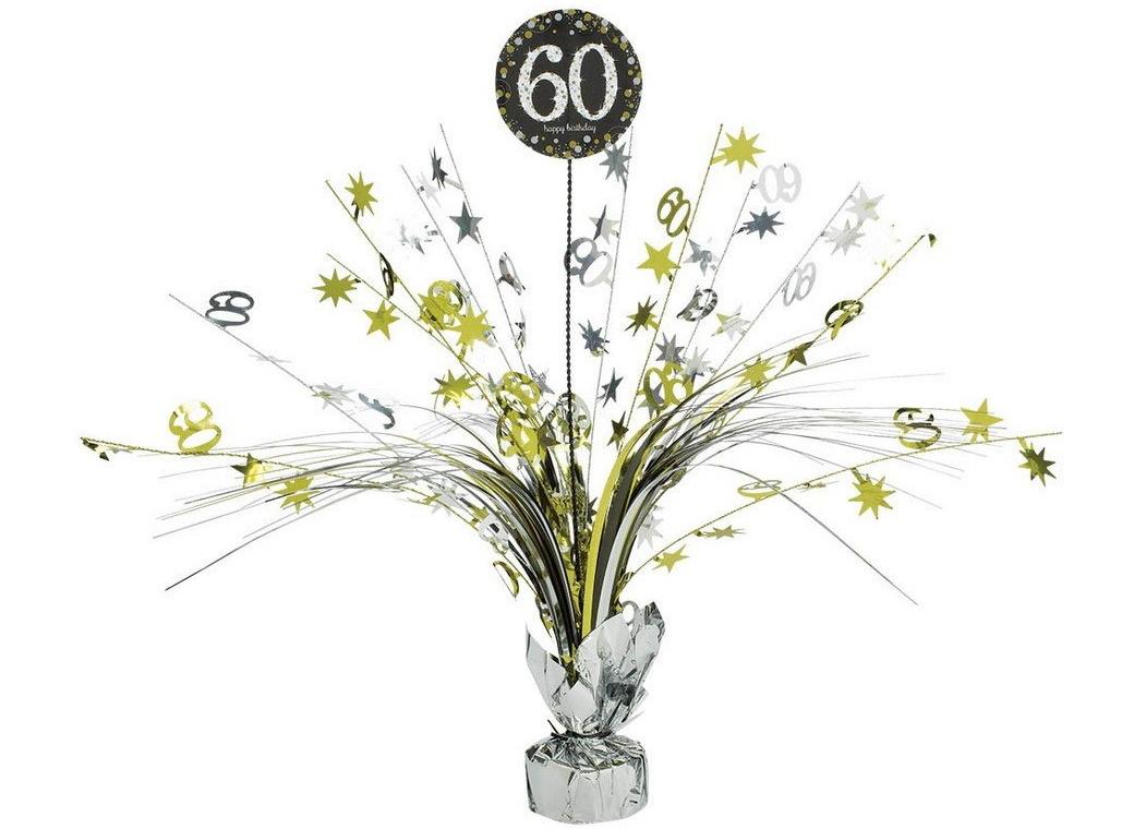 Sparkling 60th Birthday Centrepiece Spray