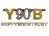 Sparkling 90th Birthday Banner