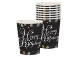 Sparkling Happy Birthday Cups 8pk