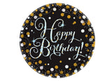 Sparkling Happy Birthday Dinner Plates 8pk