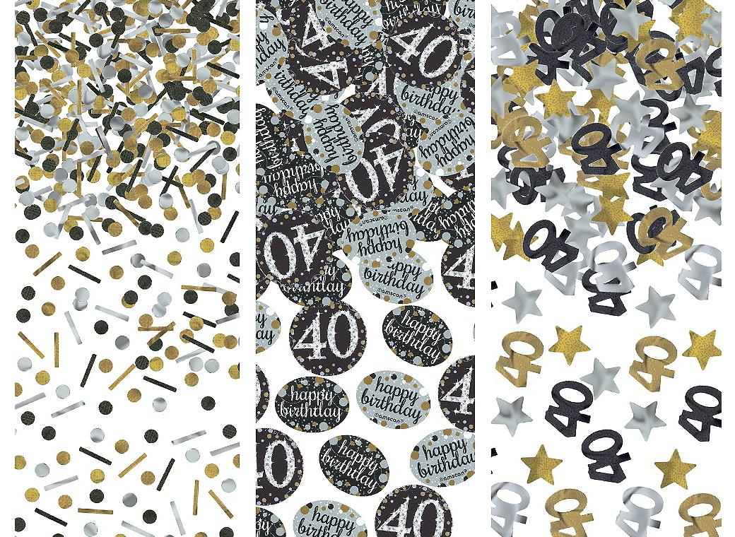 Sparkling Celebration Confetti Scatters - 40th