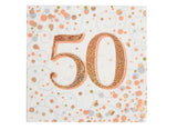 Sparkling Fizz 50th Napkins 16pk