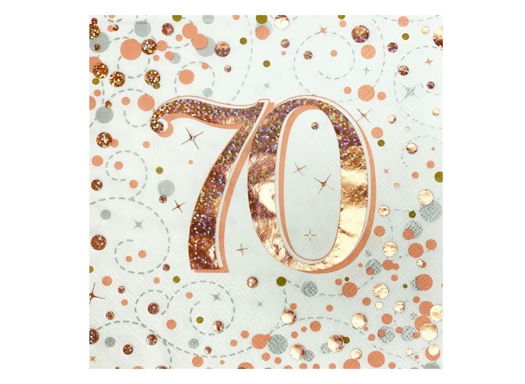 Sparkling Fizz 70th Napkins 16pk