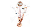 Rose Gold Age 80 Table Centrepiece Spray