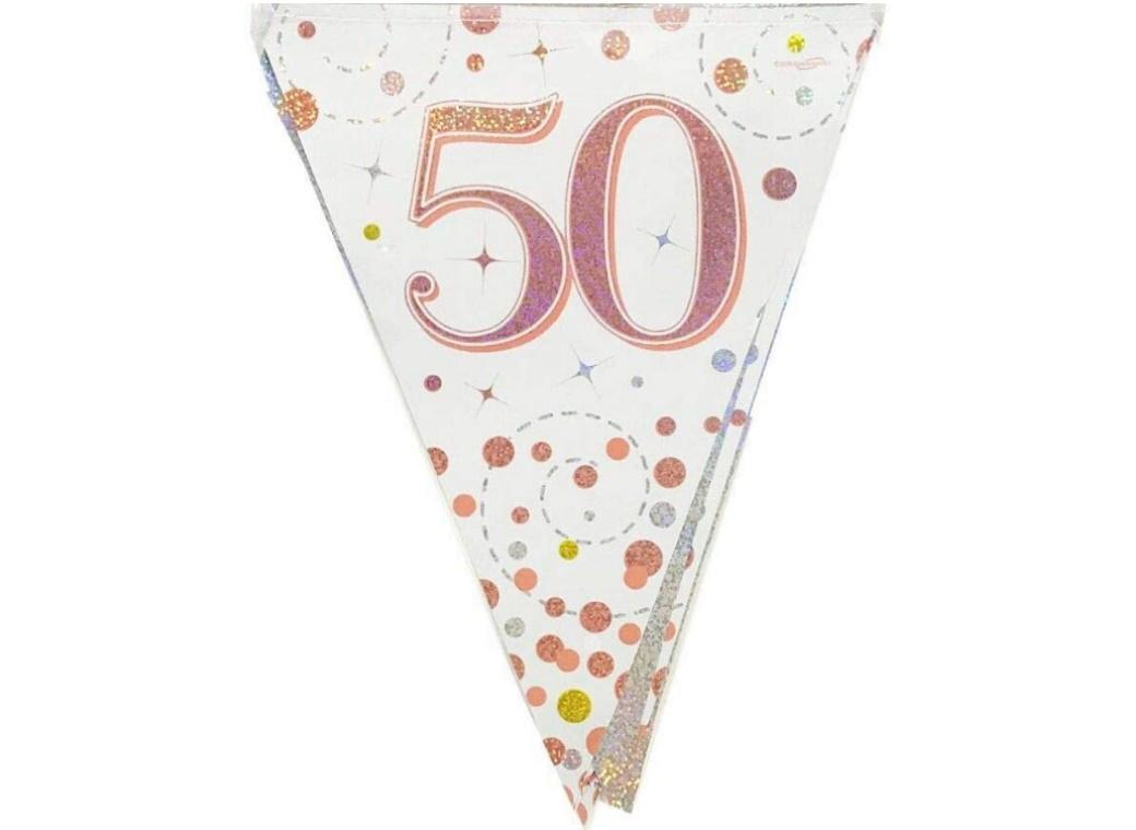 Sparkling Fizz Bunting Flags - 50