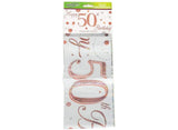 Sparkling Fizz Happy 50th Birthday Banner