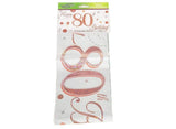 Sparkling Fizz Happy 80th Birthday Banner