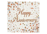 Sparkling Fizz Happy Anniversary Napkins 16pk