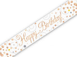 Sparkling Fizz Happy Birthday Banner