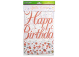 Sparkling Fizz Happy Birthday Tablecover