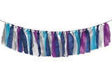 Sparkling Sapphire Tassel Ribbon Garland