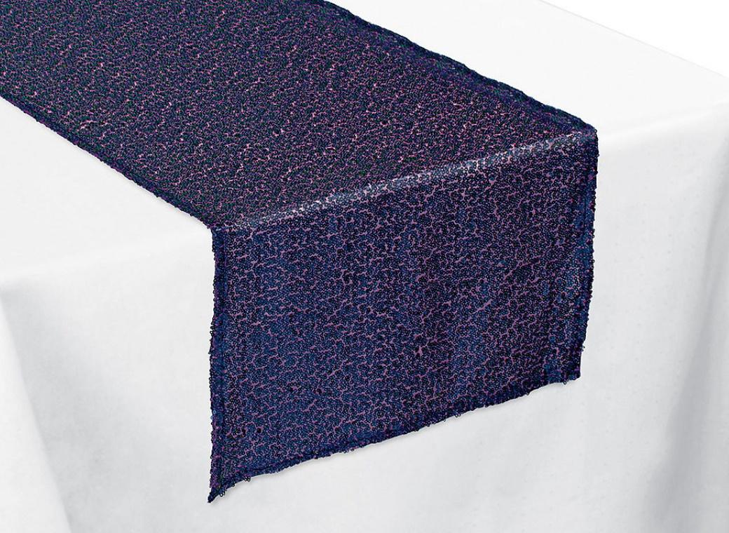 Sparkling Sapphire Sequin Table Runner