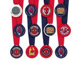 Spiderman Mini Award Medals 12pk