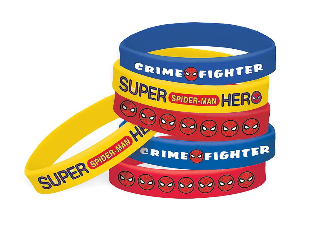 Spiderman Bracelets 6pk