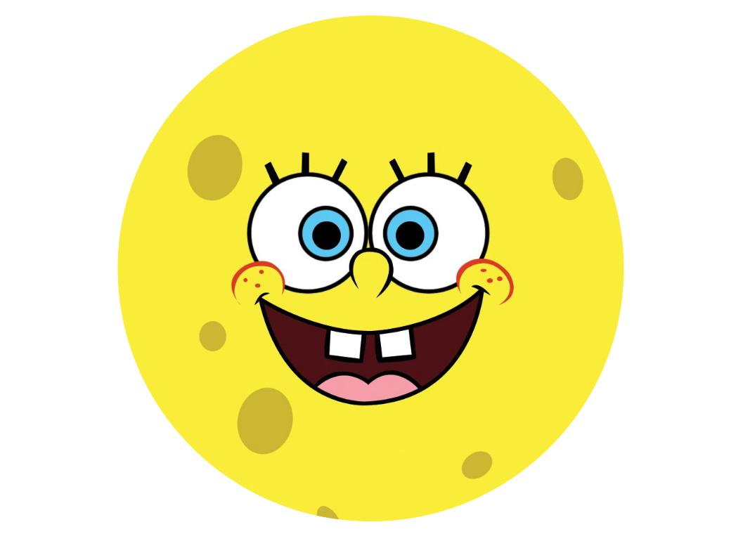 Edible Icing Image - SpongeBob Face Round