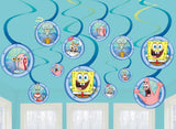 SpongeBob Hanging Spiral Decorations