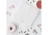 Spotty Print Rose Gold Napkins 16pk