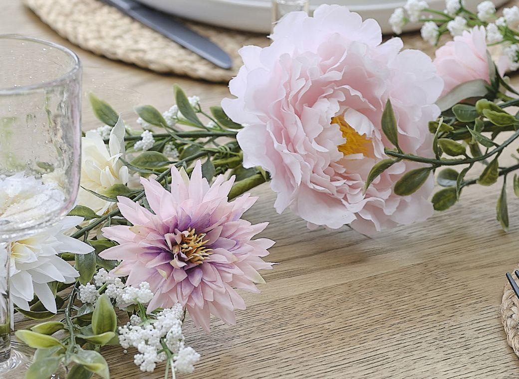 Spring Floral Foliage Garland