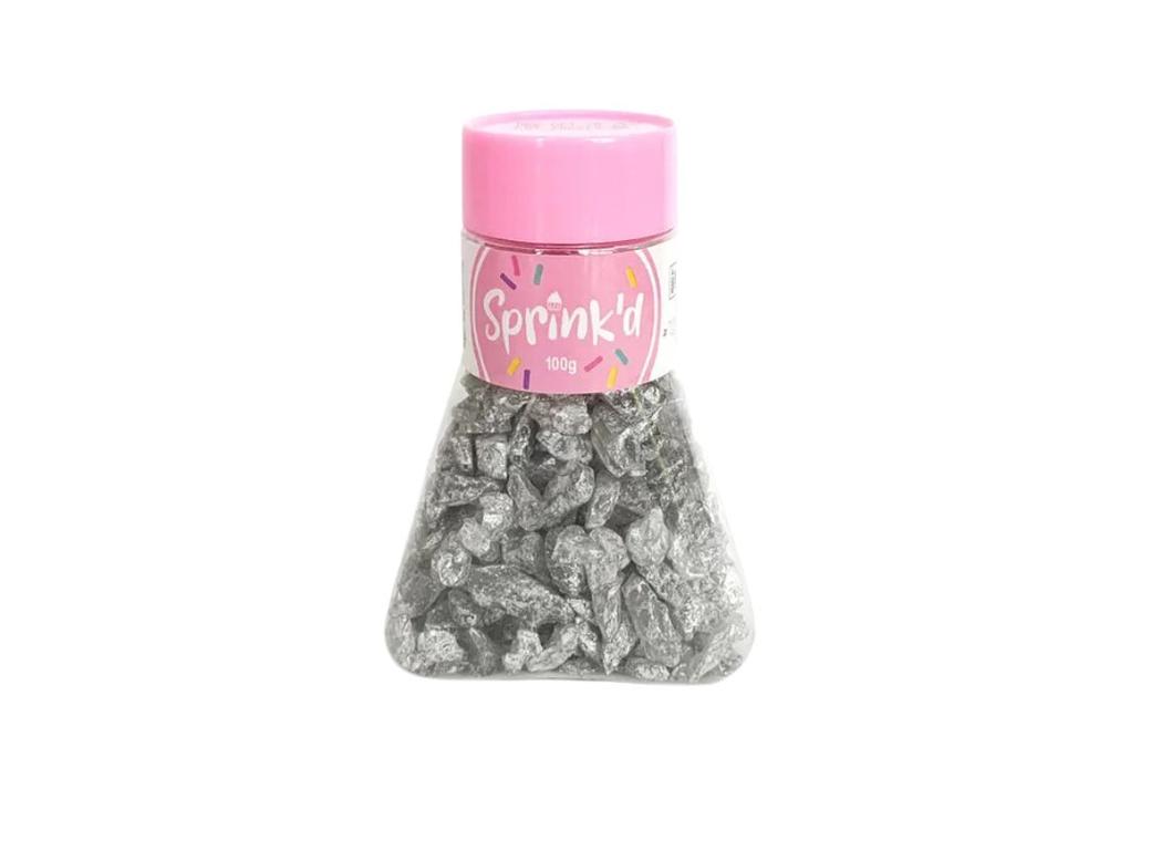 Sprink'd Geode Rocks - Silver