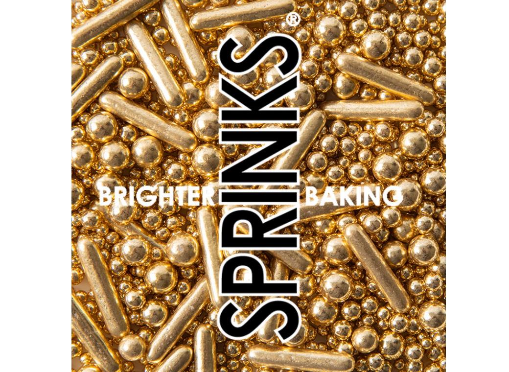 Sprinks Bubble & Bounce Sprinkles - Shiny Gold 500g