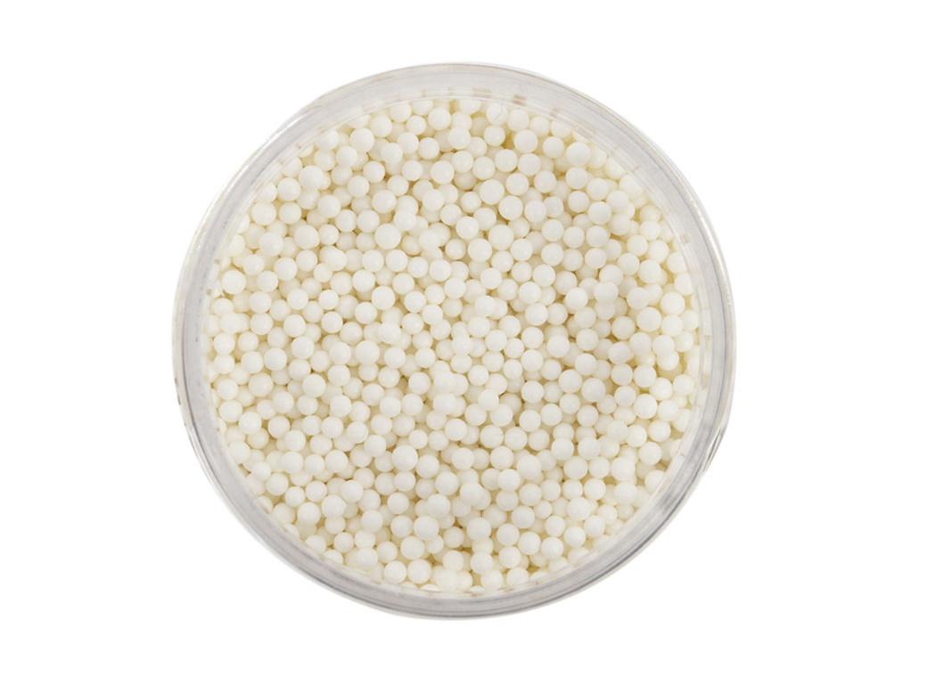 Sprinks Cachous Pearl Beads Matte White 2mm