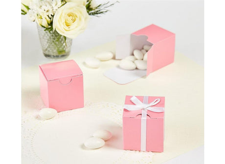 Square Favour Box - New Pink