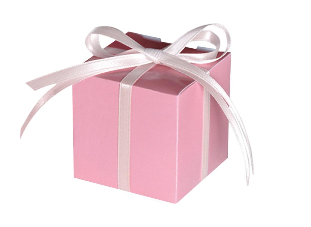 Square Favour Box - New Pink