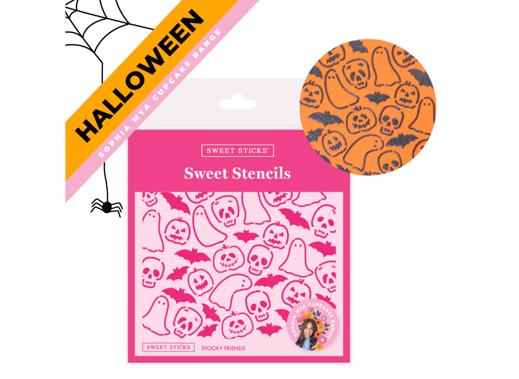 Sweet Sticks Stencil - Spooky Friends