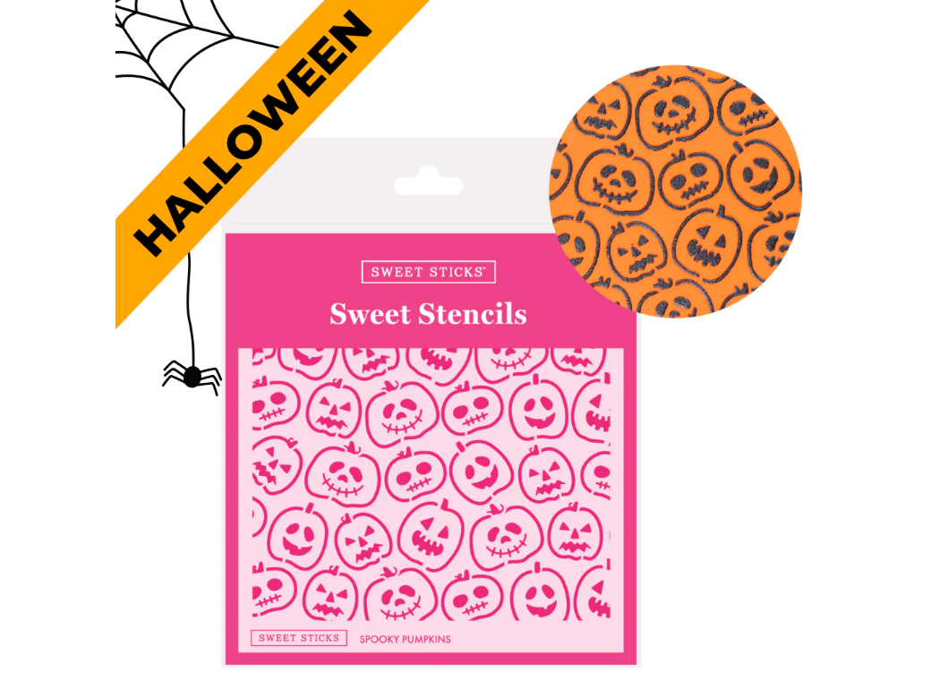 Sweet Sticks Stencil - Spooky Pumpkins