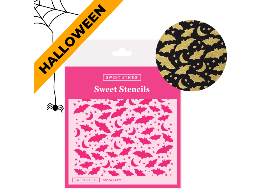 Sweet Sticks Stencil - Spooky Bats