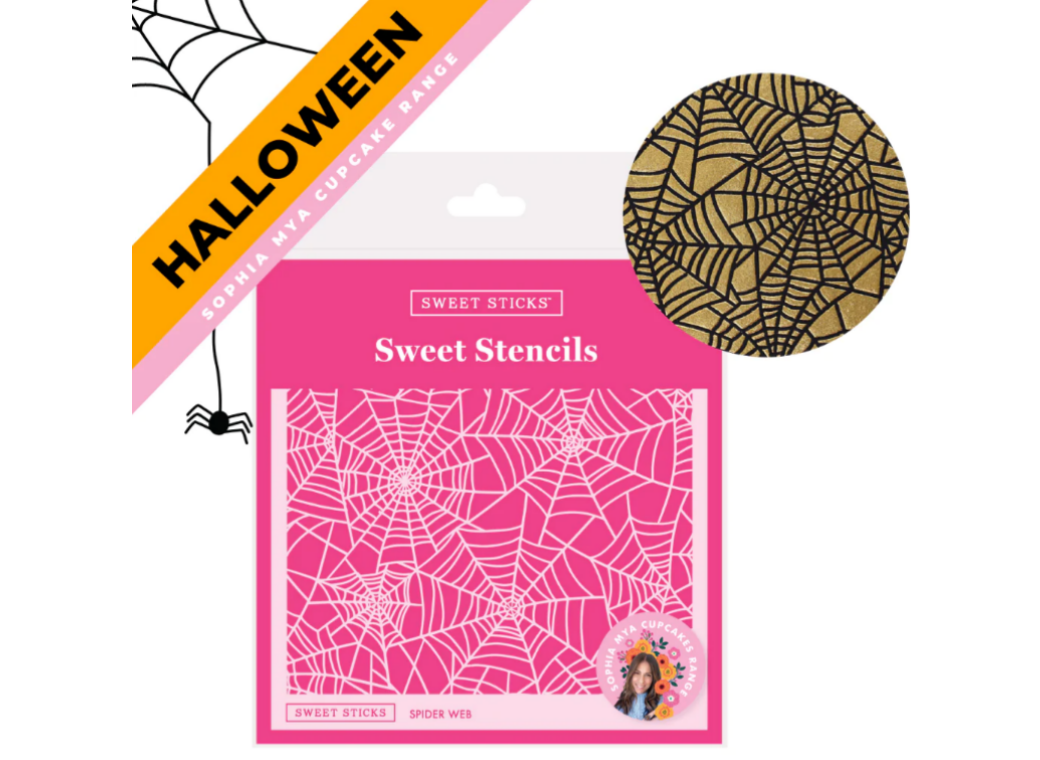 Sweet Sticks Stencil - Spider Web