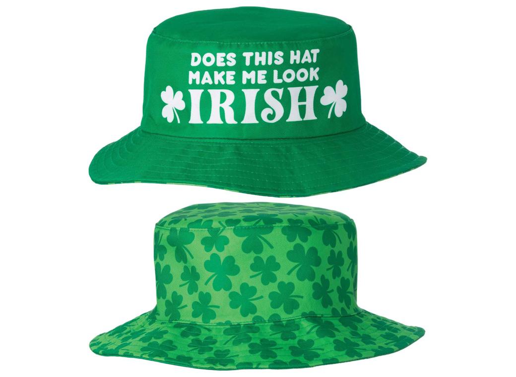 St Patrick's Day Reversible Bucket Hat